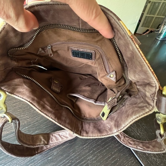 Steven by Steve Madden brown, white calf hair cowhide shoulder bag - Picture 8 of 15